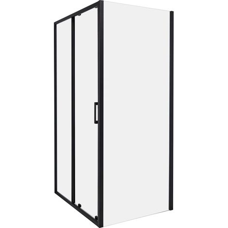 Shower Enclosure YORO 800 x 1000 x 1850 mm Black