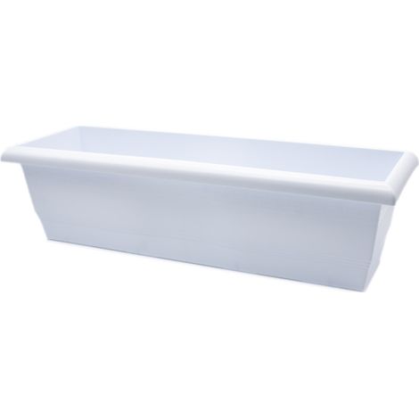 Jardinera plastico 60 cm Blanco (1/4)