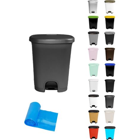 Cubo basura plástico moderno Apertura con pedal Cubo reciclar