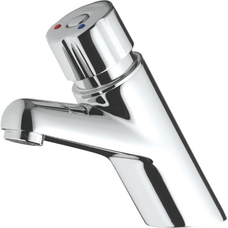 Mezclador monomando temporizado sobre encimera para lavabo PRESTO P4000S cromado