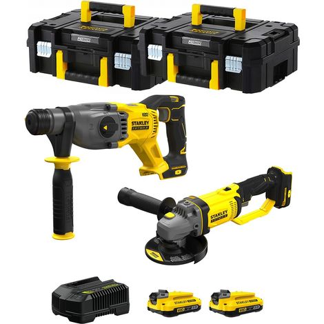 STANLEY FatMax Kit SVK202 (SFMCH900 + SFMCG400 + 2 x 2,0 Ah + Cargador + 2 x TSTAK II) (1/5)
