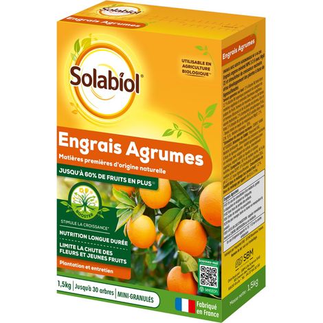 Engrais Agrumes - Jusqu'à 60% de Fruits en Plus - 1,5kg (1/5)
