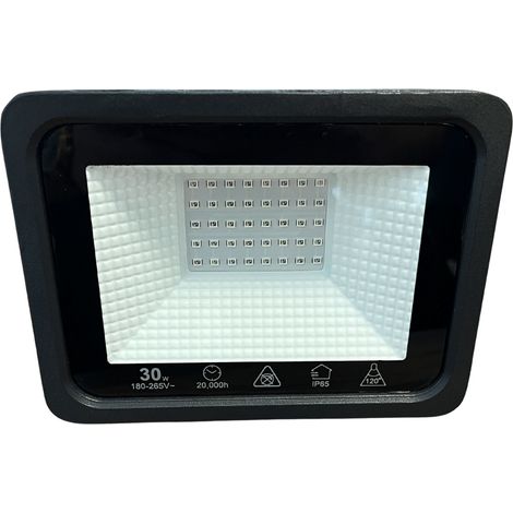 Faro Led Flood Slim Red 30W 2850 Lumen Rosso 90LM/W AC 220V 50Hz Nero IP65