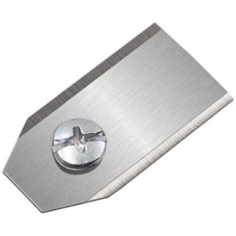Lame de Tondeuse Robot (35 x 18 x 0.75mm,Argent), Lame de Rechange Universelle en Acier Inoxydable, Accessoire pour Désherbage (1/4)
