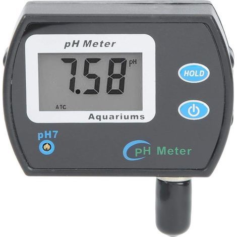 pH Tester, Water Quality Testing Meter with LCD Digital Display for Aquarium and Swimming Pool (EU Plug 220V) (1/5)