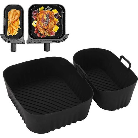 Accessoires pour friteuse à air Philips série 3000, moule en silicone, double panier, lot de 2, 25-26 (1/5)