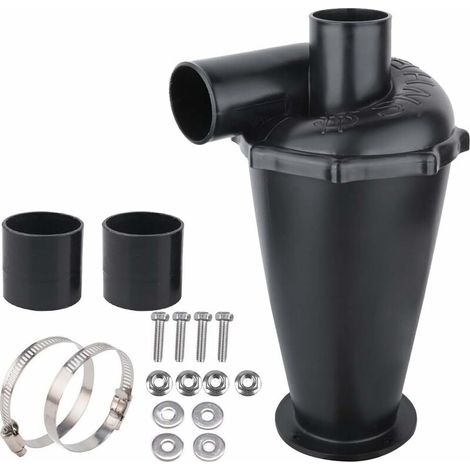 Separatore ciclonico, collettore di polvere, filtro di separazione per aspirapolvere, elemento separatore ciclonico (nero)