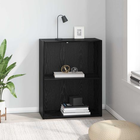 vidaXL Libreria Rovere Nero 60 x 30 x 76.5 cm Legno multistrato