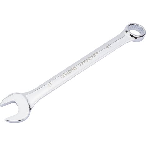 Draper HI-TORQ® 21mm Short Pattern Metric Combination Spanner (Model 35235) - Fully Polished for Professional Use
