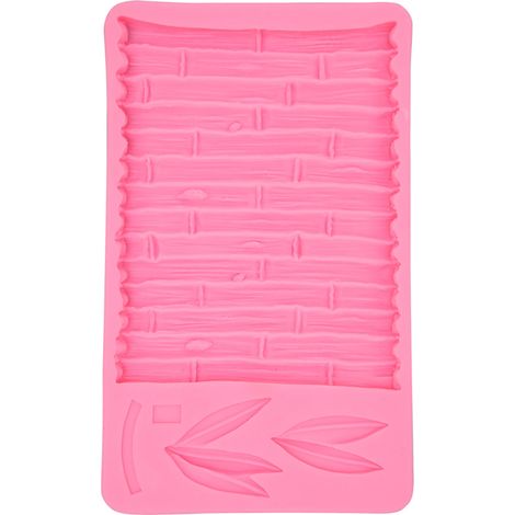 Moule en silicone feuille de bambou style chinois, motif bambou pour pâtisserie DIY, gâteau, fondant, chocolat (1/5)