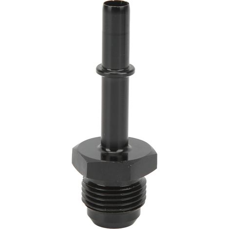Adaptateur de raccord EFI à déconnexion rapide, à emboîter, en alliage d'aluminium anodisé noir, pour port d'alimentation de la rampe de filtre à carburant AN6-3/8 po (1/5)