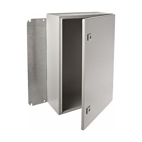 Mrittal Caja de rack industrial acero 50x50x30 cm