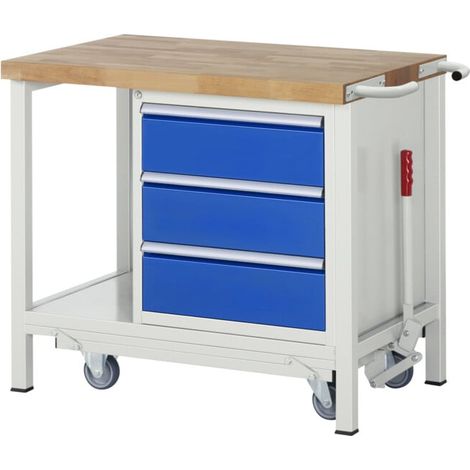 Etabli Rau avec châssis abaissable modèle 8157 L 1000 x P 700 x H 880mm (1/5)