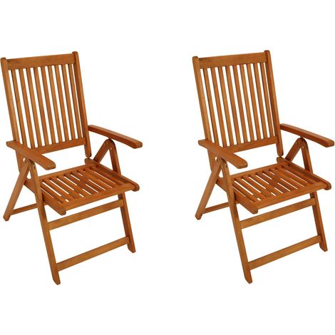 Klappsessel LAGO 2-er Set, 8-fach verstellbar, Eukalyptus geölt (1/5)