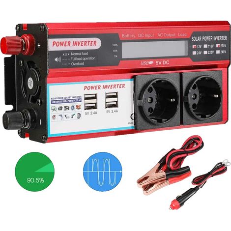 UPS, 4 puertos USB, pantalla LED, 4000 W (1/2)