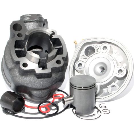 Zylinderkit 50 Gusseisen für AM6-Zylinderkopf, Kolben-Bi-Segmente, Originaltyp, alle Motorradmodelle für Minarelli MBK Xlimit Xpower DT RS XP6-XPS Beta Rieju TZR Sherco