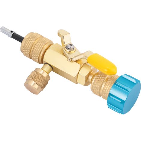 Outil d'installation de port pour extracteur d'obus de valve double taille R22 (1/4") R410 (5/16") (1/5)