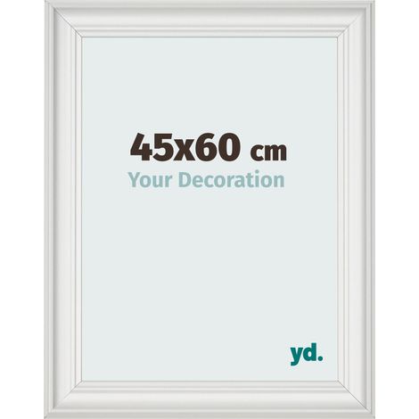 yd. - Cadre photo 45x60 - Blanc Patine - MDF - Lazio (1/5)