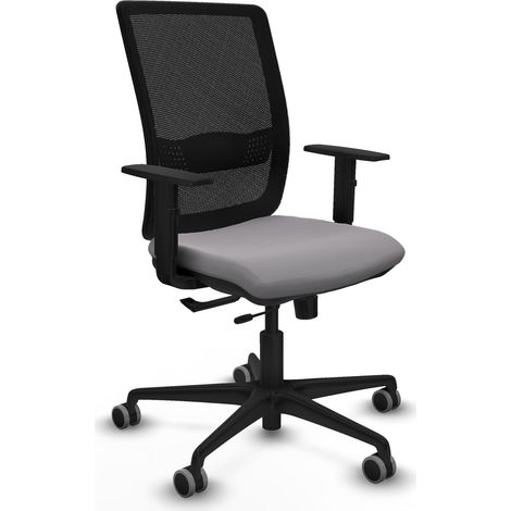 Chaise bureau piqueras y crespo haches noir accoudoirs ajustables (1/2)