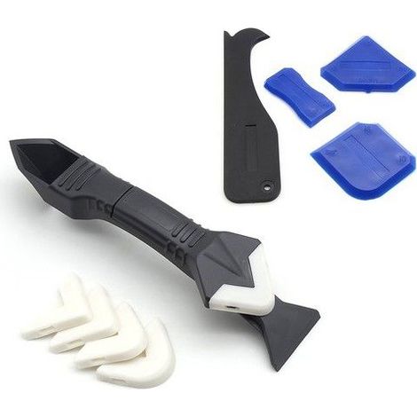 Kit de joint silicone - Betterlife - 9 pièces - Outil silicone 3 en 1 - 5 coussinets remplaçables (1/5)