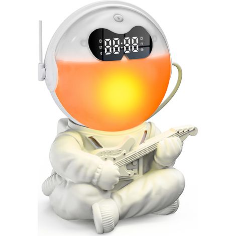 Digitaler Wecker - Einschlafhilfe - Weißrauschgenerator - Multifunktionales Nachtlicht/Schreibtischlampe - Weckerlampe mit Schlummerfunktion (1/5)