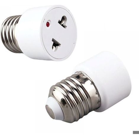 2 pièces par paquet Adaptateur de douille de lampe Prise E27 Conversion en prise de courant (1/4)