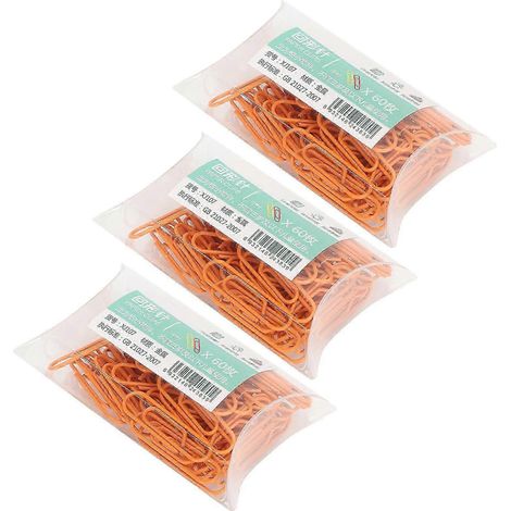 boîtes de trombones orange, petites et portables, mignonnes, compatibles avec les factures et les dossiers. (1/5)