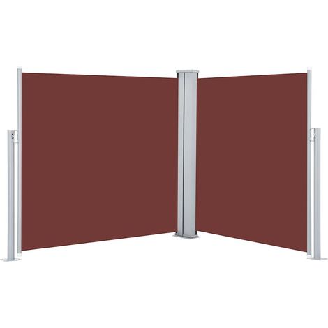 Tenda da Sole  Tenda parasole Laterale Retrattile Marrone 100x600 cm (1/4)