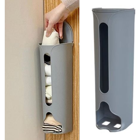 Boîte de rangement sous-vêtements murale plastique multifonction avec stickers sans marques (1/5)