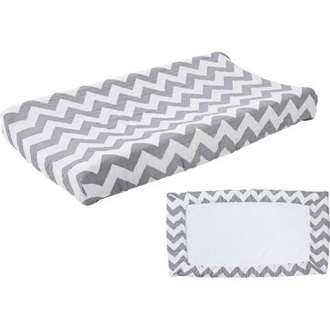Housse De Matelas À Langer, Couverture De Table À Langer Pour Bébé En Coton Housse De Table À Langer Respirante À Motifs Imprimés Mignons Pour Bébés Garçons Filles, 81x41x13cm (1/5)