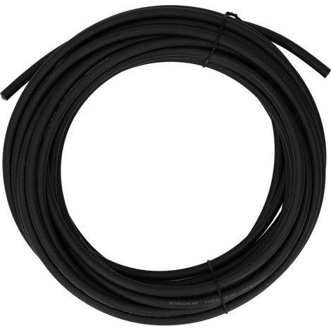 Câble Photovoltaïque 6mm² Cuivre Étamé Isolation Double Couche XLPE 20m Noir pour Panneaux Solaires (1/5)