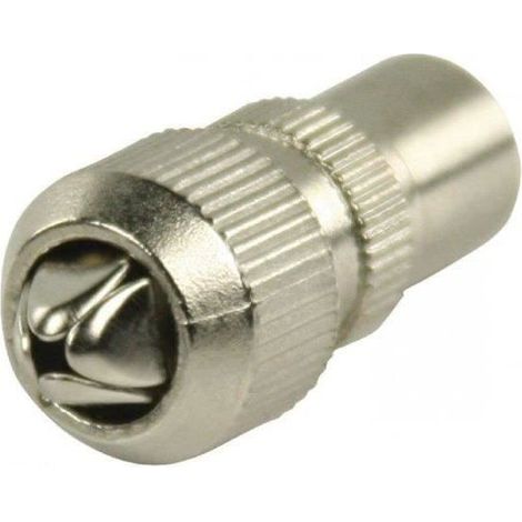 HDME Connecteur IEC Mâle Métal Argent