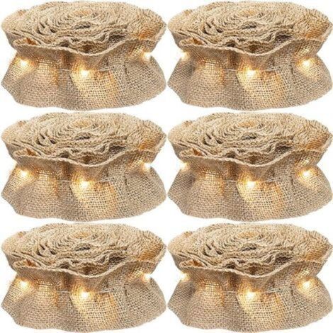 Guirlande de ruban d'arbre de Noël Ornement de Noël à carreaux de buffle, 9 pieds et barre lumineuse 3 m X 6 rouleaux Guirlande de ruban d'arbre à carreaux de buffle, décoration de Noël (1/4)