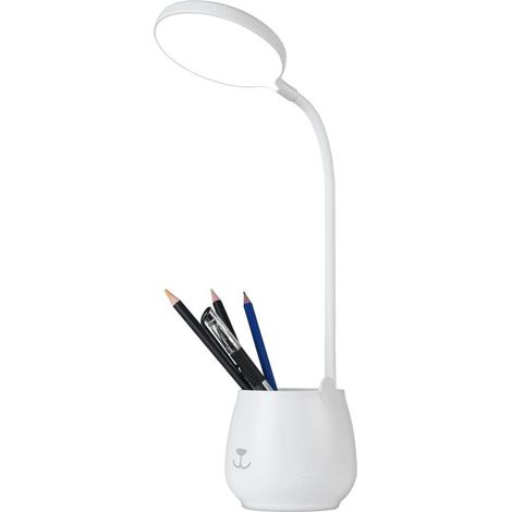 Lampe de Bureau de Porte-stylo, Tactile Lampe de Bureau à LED Dimmable avec 3 Modes D'éclairage & 24 LED, Protection des Yeux Lampe de Chevet Enfant Sans Fil USB Recharge pour Apprendre & Lire (1/5)