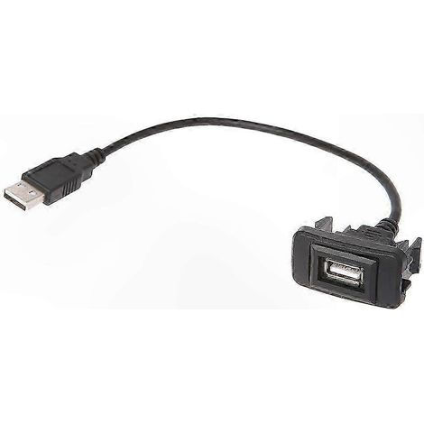 Adaptateur USB VIGO 12-24V, câble chargeur avec port AUX, cordon adaptateur pour voiture, prise allume-cigare, charge rapide 2A (1/5)