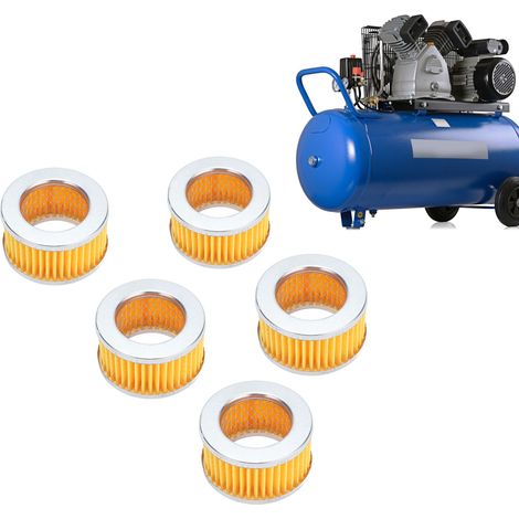 5 Pièces Filtre à Air Compresseur + Silencieux, Kit Accessoires de Remplacement