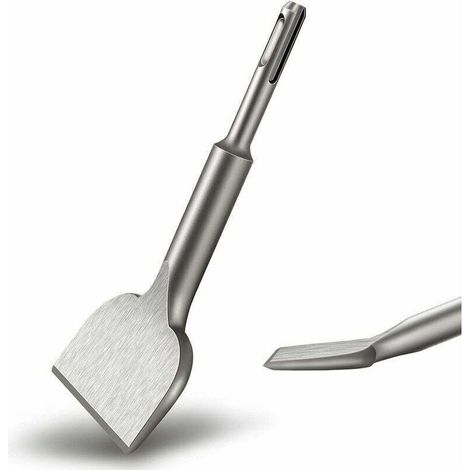 Ciseau à carrelage KZQ SDS PLUS, 165 mm x 75 mm, série élargissante de haute qualité, ciseau à carrelage incurvé, pour carreaux et sols en céramique. (1/3)