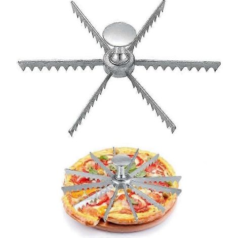 Coupe-tarte, diviseur à gâteau, outil de pâtisserie, marqueur pour tartes et gâteaux, diviseur à gâteau en alliage d'aluminium pour découper gâteaux, pizzas, tartes, ustensile de cuisine, séparateur à (1/5)