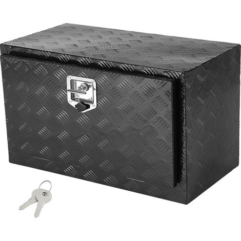 VEVOR Cassetta porta attrezzi per camion autocarro sottoscocca, Cassetta attrezzi 760 x 355 x 405 mm, Scatola portaoggetti per pick-up, Materiale di alluminio, Cassetta porta attrezzi carico 30 kg