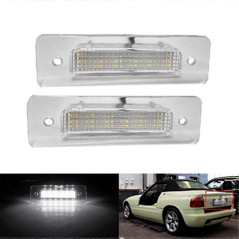 Luz LED trasera para matrícula de coche BMW E30 E12 E28 E24 E23 E26 Accesorios para coche 63261372766 6326135
