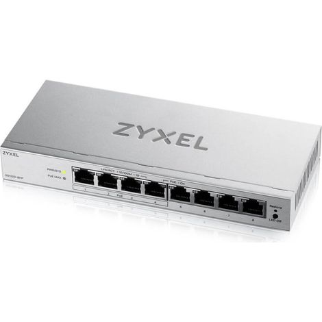 Commutateur Zyxel GS1200-8HPV2-EU0101F 60W géré (1/4)