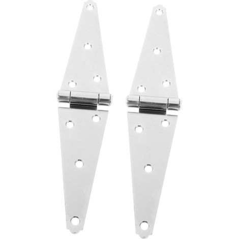 Lot De 2 Charnières Robustes Pour Portails Et Clôtures En Bois, Charnières De Porte De Grange Galvanisées 150 Mm Résistantes à L'extérieur, Kit De Quincaillerie Pour Volets Polyvalent (1/5)