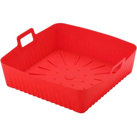 23cm 9In carré silicone doublures friteuse air moule Ninja friteuse air 6 8QT réutilisable Airfryer four plaque (1/5)