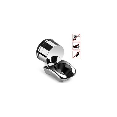 Pomme de douche Support Duschkopfhalterung Duschhalterung pour Douchette à main Douche, Chenci Réglable de support de douche 10kg Maximum Lagergewicht Polymère-Tétine pour la salle de Bains (1 Support (1/5)