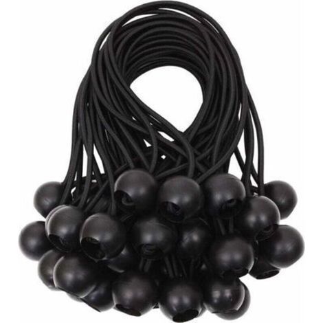 Planenspanner – Elastisches Gummi und Nylon – Für Zelte, Planen, Pavillons, Vorhänge – 15 cm – 40 Stück (1/5)