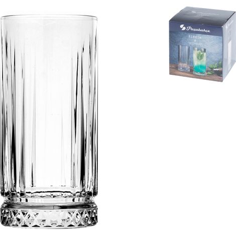 Set 4 Bicchieri in Vetro Elysia Long Drink cl.28 (1/4)