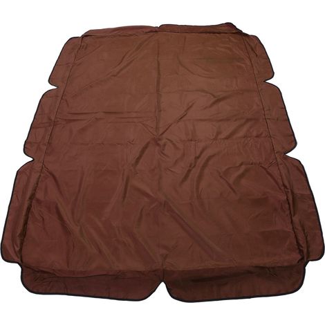 Gartenschaukel-Überdachung, wasserdicht, Staubschutzhülle aus 210D silberbeschichtetem Oxford-Gewebe, Farbe: Kaffee (1/5)