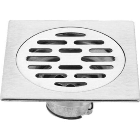 Thick stainless steel square floor drain, anti-odor, shower drain, suitable for hotel bathroom flooring (1/5)