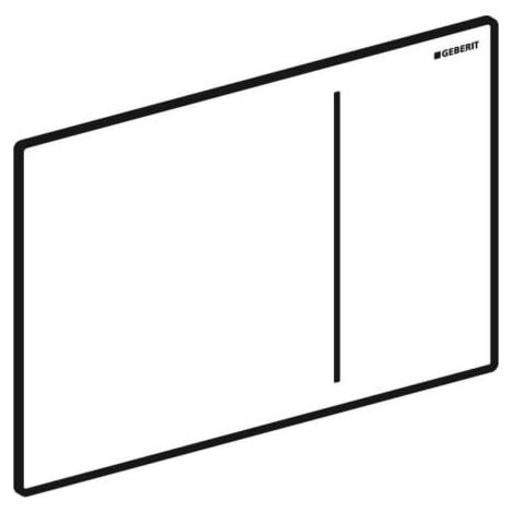 Geberit Sigma70 - Abdeckung für die pneumatische Spülsteuerung, schwarzes Glas 242.813.SJ.1 (1/5)