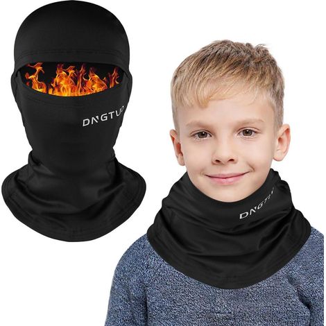 Kinder Sturmhaube Winter 4-12 Jahre, winddicht, warm, Skimaske für Radfahren, unter dem Helm (1/5)